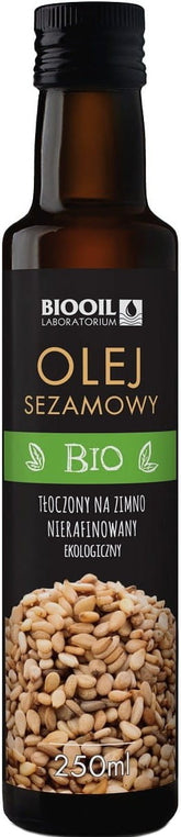 Huile de sésame non raffinée pressée à froid BIO 250 ml - BIOOIL